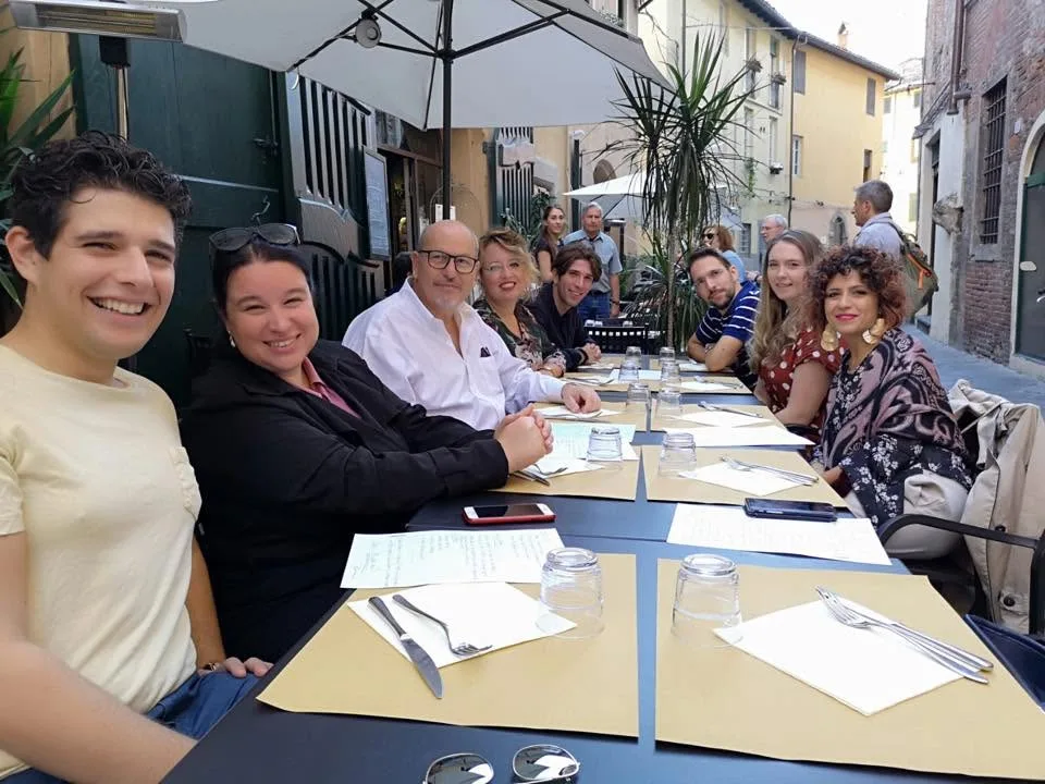 Con il regista Denis Krief e il cast di «Suor Angelica» e «Gianni Schicchi»