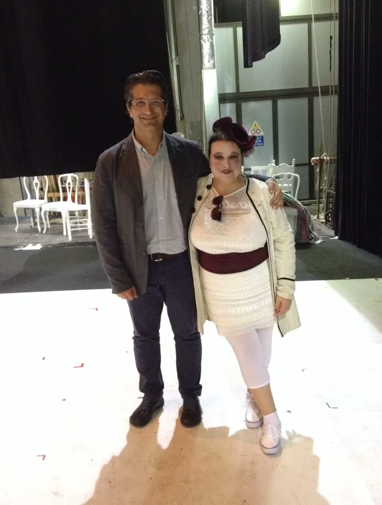 Con il regista Leo Muscato al termine de «Le nozze di Figaro»