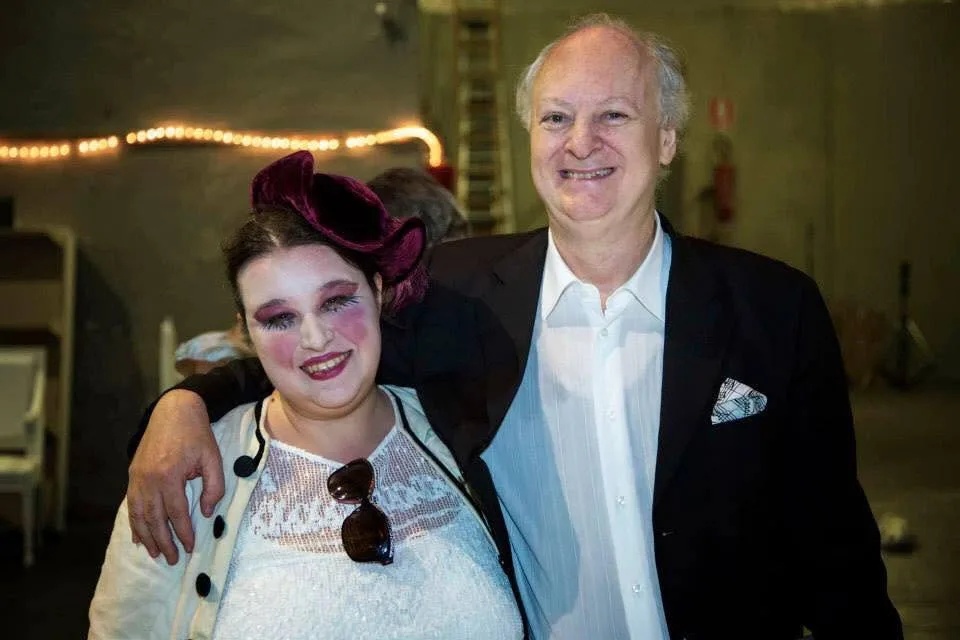 Con il M° Richard Barker al termine de «Le nozze di Figaro»